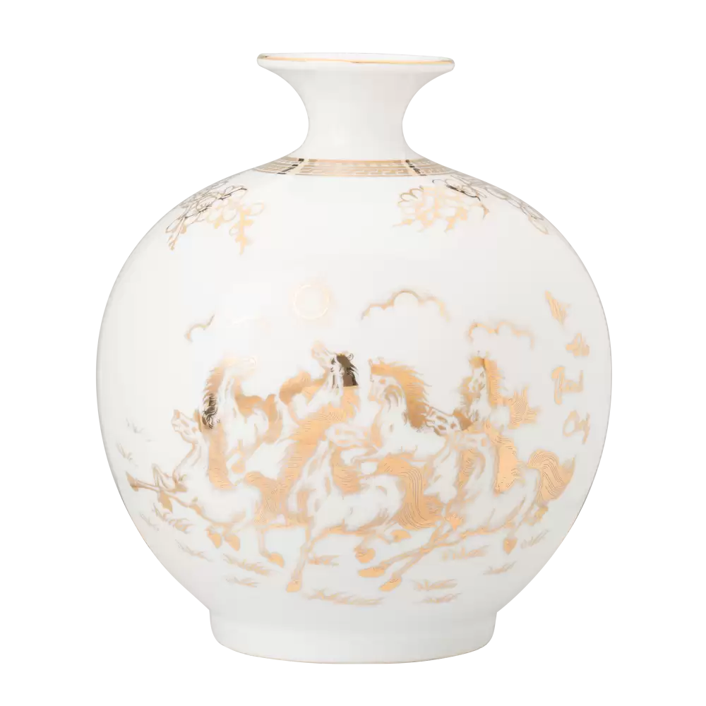Bình Hút Lộc 26cm – Mã Đáo Thành Công – Trắng