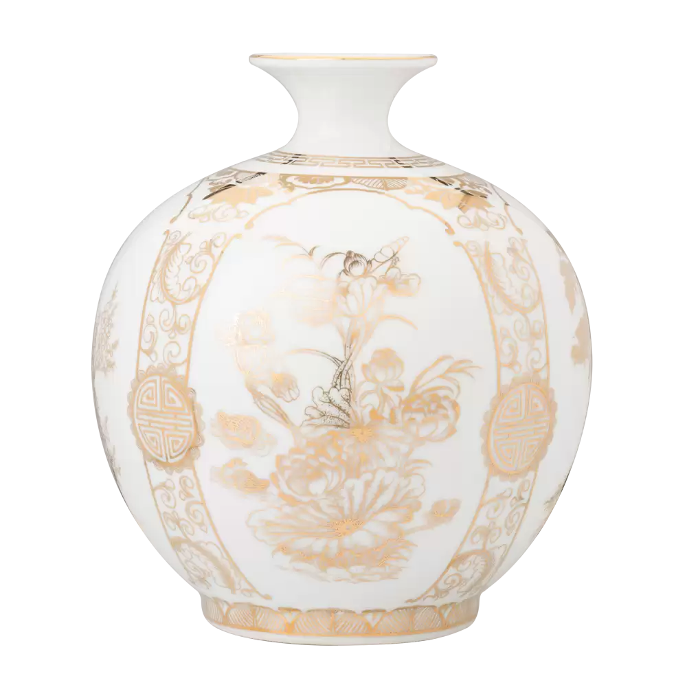 Bình hút lộc H22 Tứ cảnh trắng