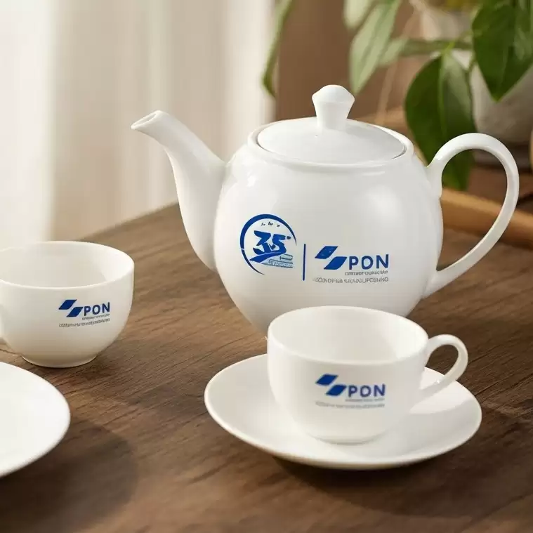 Bộ ấm chén in logo doanh nghiệp